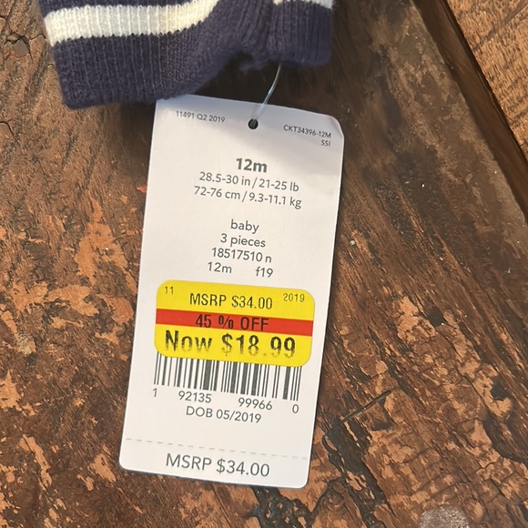 Carter’s Boys 3 piece set NWT - Picture 4 of 4